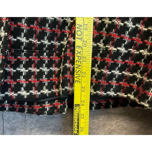 BRIGGS NEW YORK Women’s Blazer 16 Tweed Black Red White Gray Lined Fall Jacket - Picture 8 of 12
